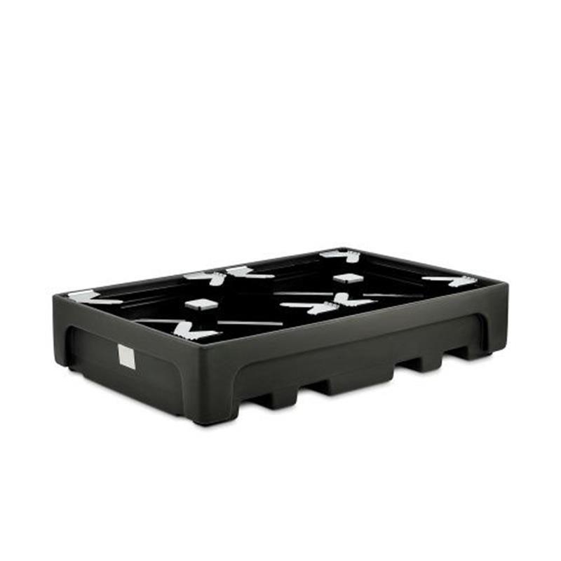 Plastic collection tray for 2 IBC containers