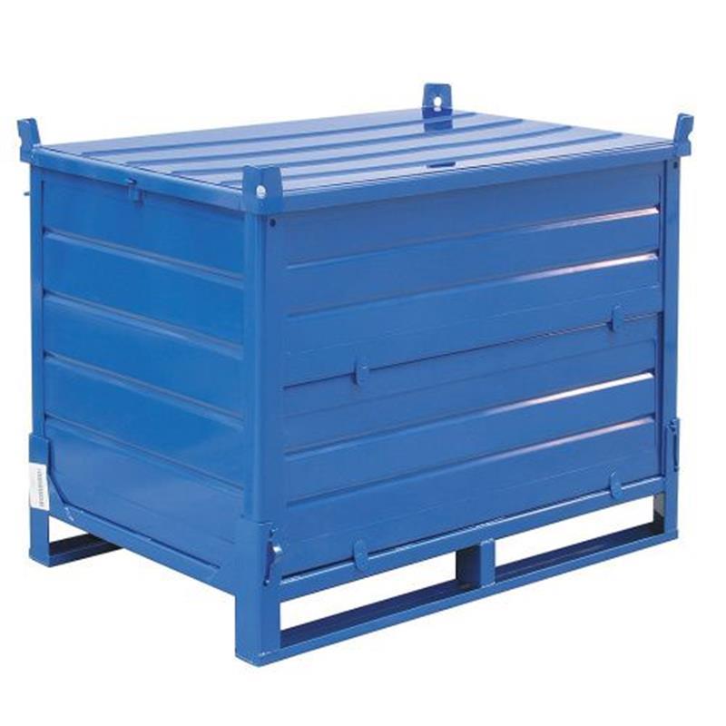 Folding metal pallet