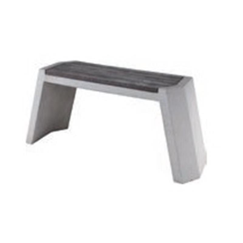 Garnitur Betontisch und -bank sowie Betonbehälter