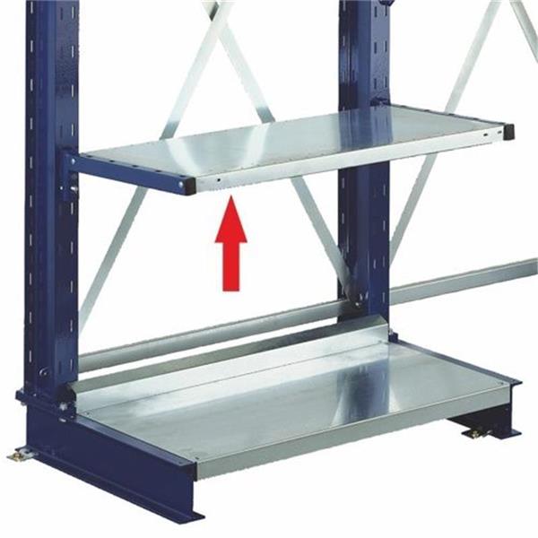 Shelf between the arms