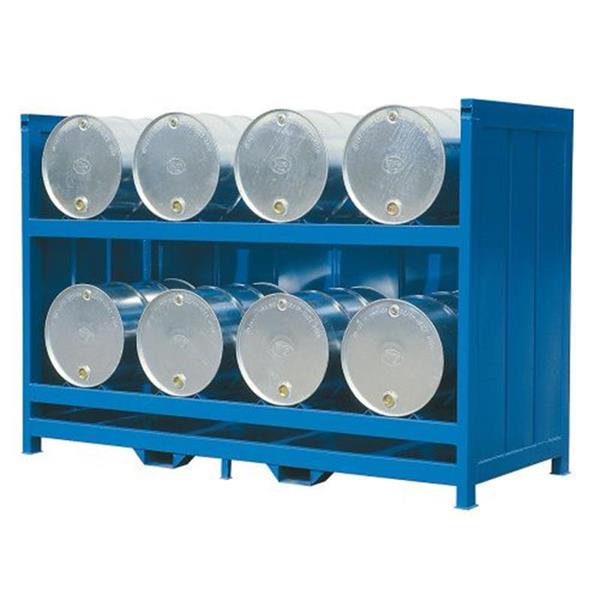 Fekvő hordók tárolópolcai