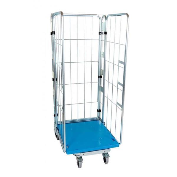 Industrijski žičani kontejner za zalihe.
