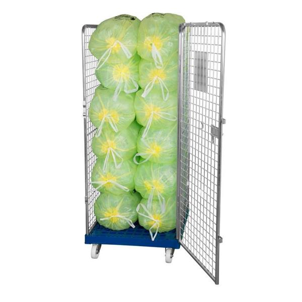 Škatlast žičnati voziček za bremena
