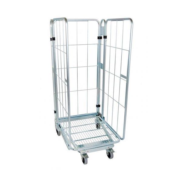 Ročni mrežast zaboj na kolesih
