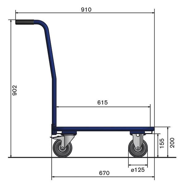 Base with wheels for transporting products2