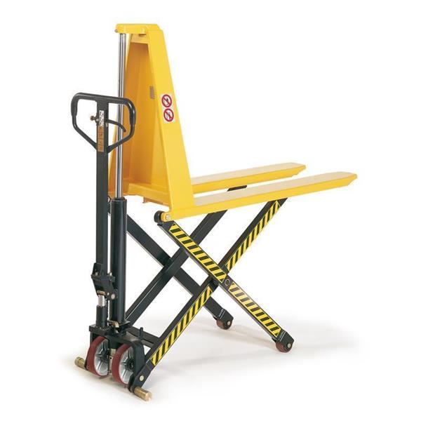 Scissor hand pallet truck for heavy loads