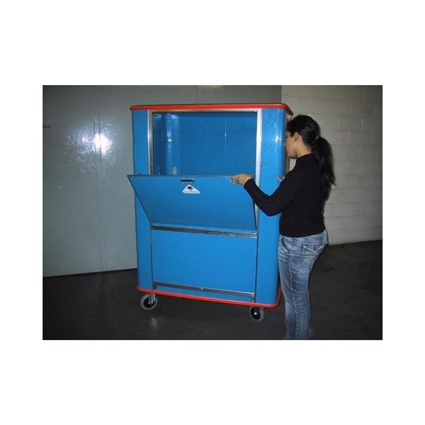 Zabojni voziček iz plastike za premikanje perila znotraj pralnic