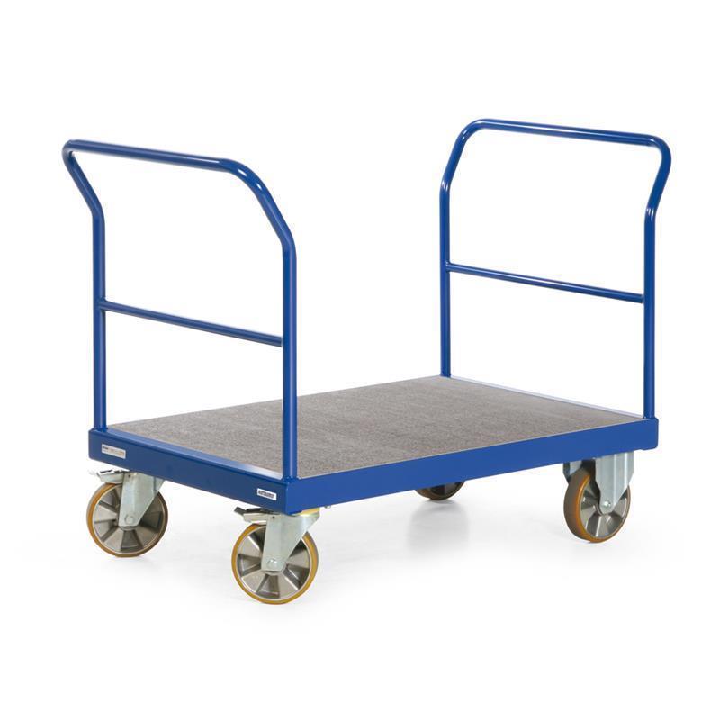 Single-deck cart with loading surface