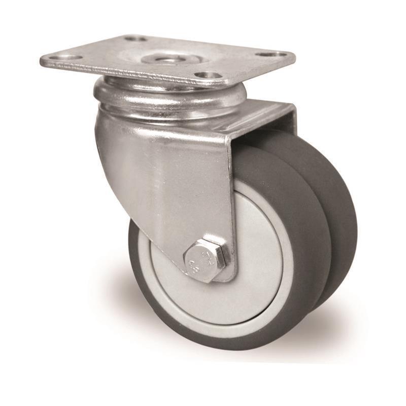 75 mm gibljivo kolo za pohištvo in aparate ter krogličnim ležajem
