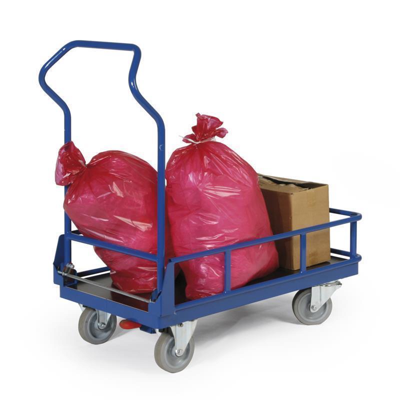 Industrial platform cart folding