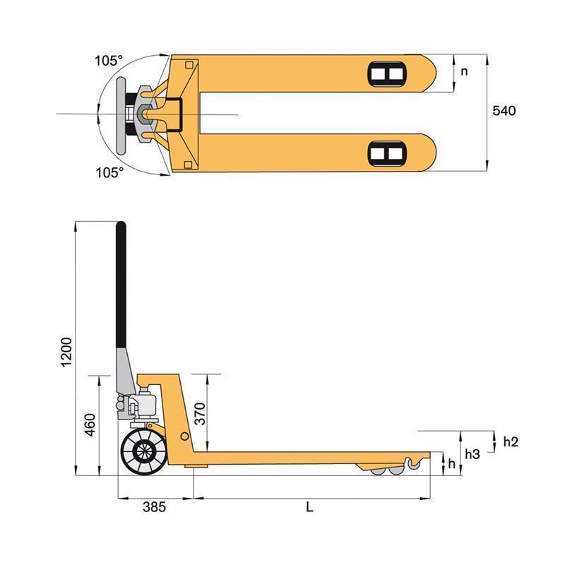 Industrijski ručni viljuškar za proizvodne hale1
