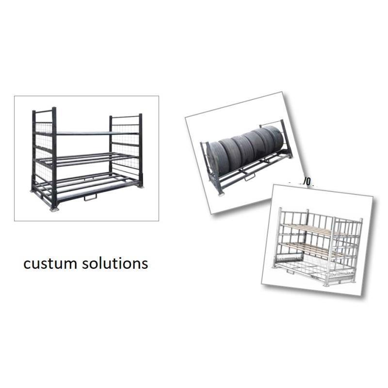 Kovinsko stojalo za hrambo gum, pnevmatik