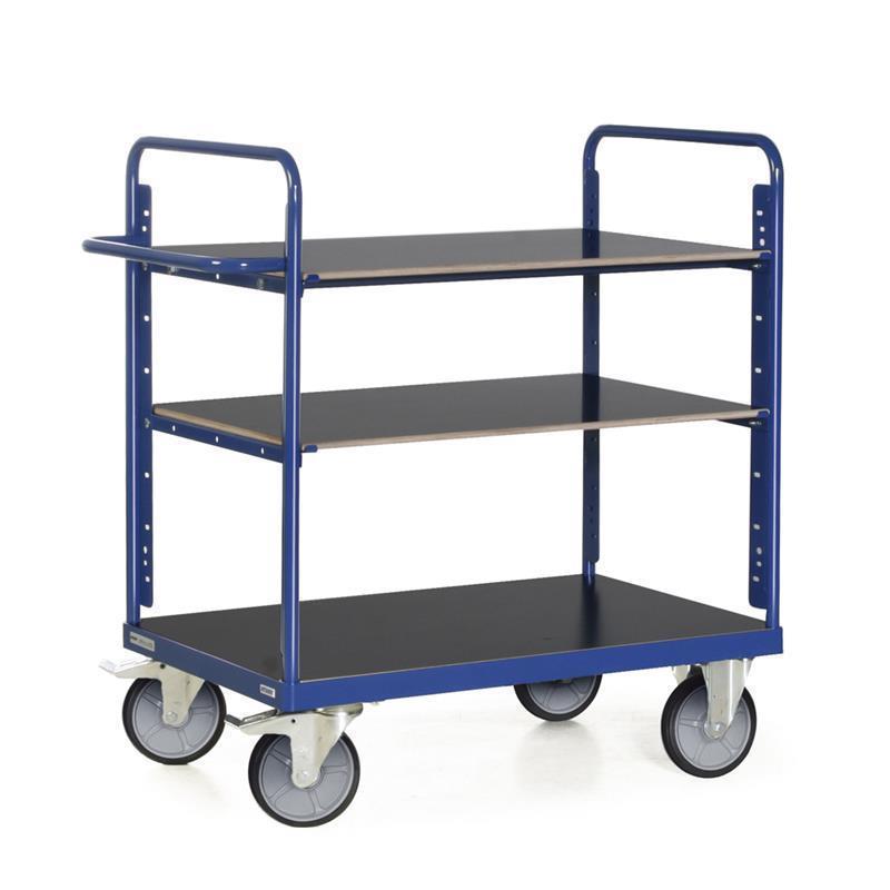 Level cart for product storage