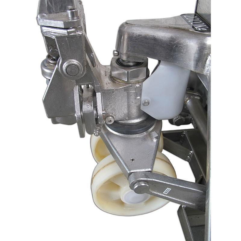 Ručni paletni viljuškar sa vagom - inox