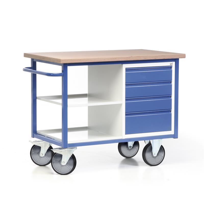 Szerszámok szállítására alkalmas mozgó asztal