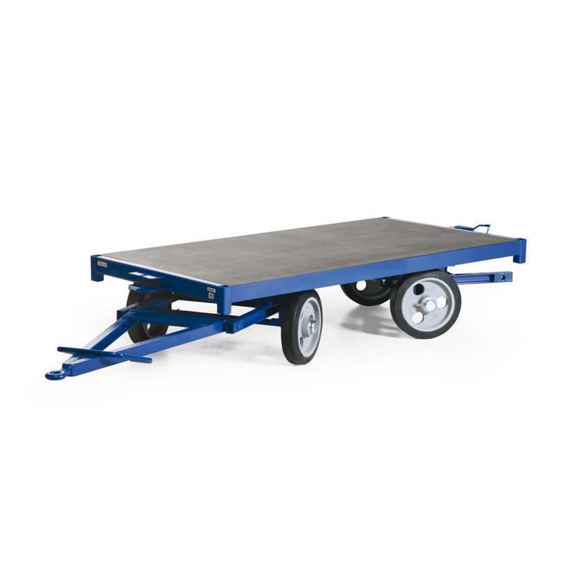 Towed cart for safe transport of packages