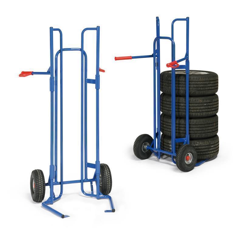 Manual cart for moving tires