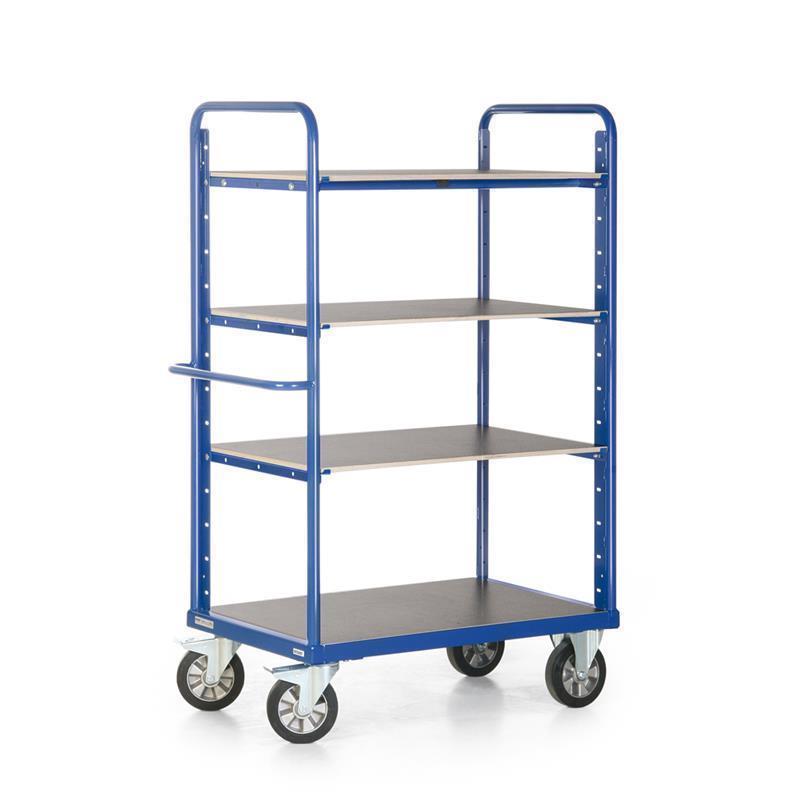 Trolley with shelves for inventory transport