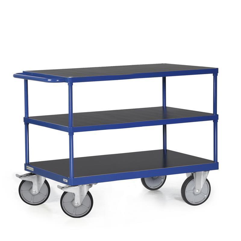 Level cart with loading surface