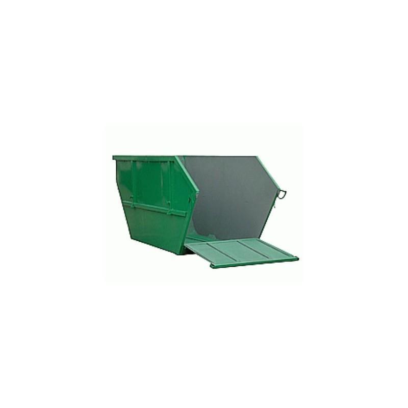 Container with folding front side