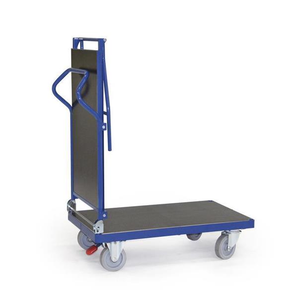 Folding table collection cart