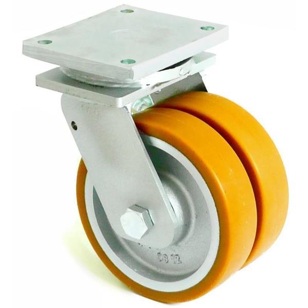 350 mm double swivel wheel for high loads with a capacity of 4400 kg