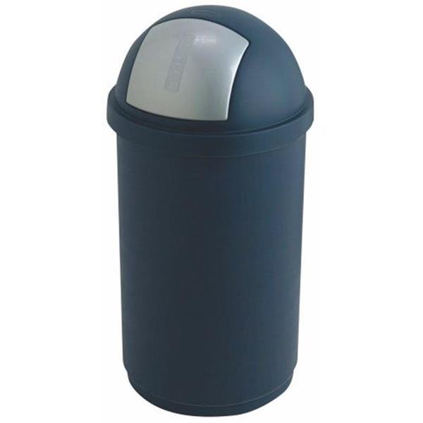 Kunststoffabfallbehälter mit kippbarer Klappe
