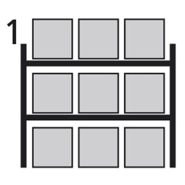 Modular pallet racks up to 1000 kg