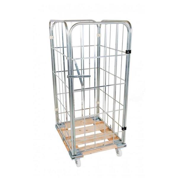 Mesh container trolley for delivery