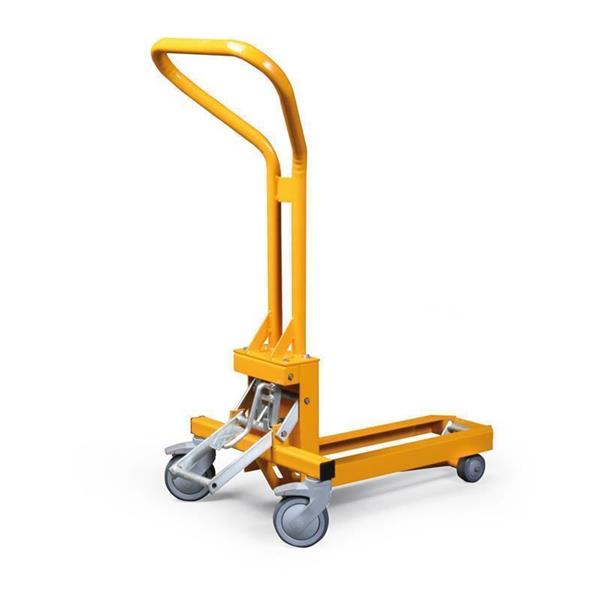 Manual pallet truck for unloading goods