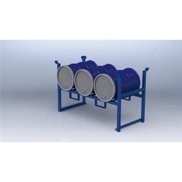 Barrel stand (200 l) with height loading supports