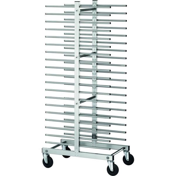 Universal stainless steel tray trolley