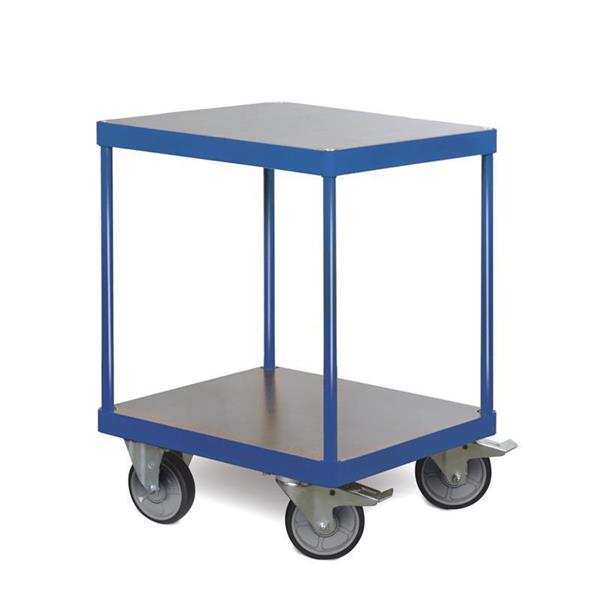 Cart with shelves for storage