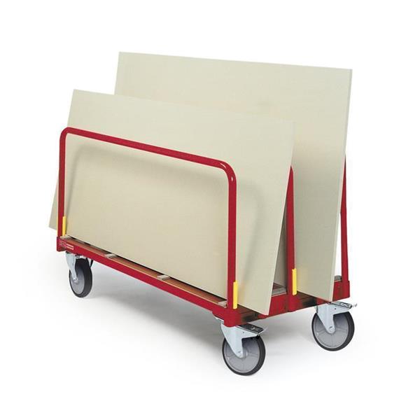 Stand-up freight cart for glass