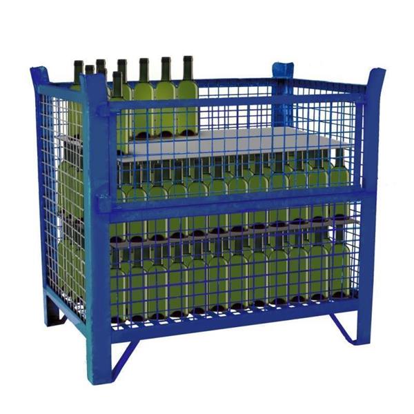 Wire Mesh Container, Suitable for Bottles (1500 kg)