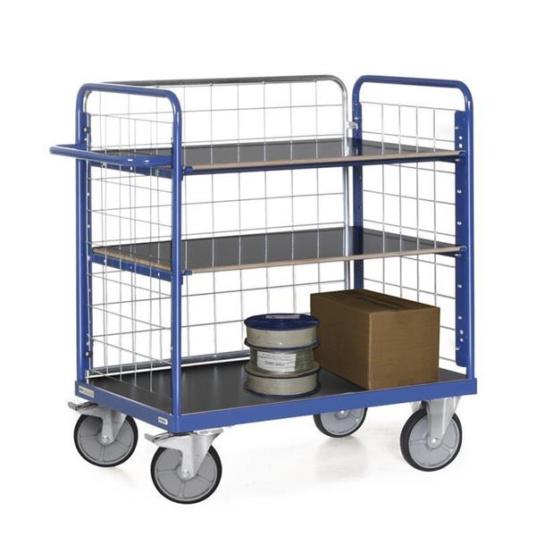 Wire storage cart for loading