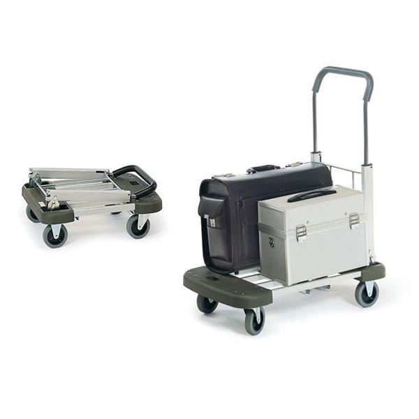 Foldable flat hand trolley