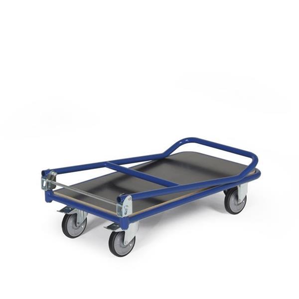 Foldable platform trolley