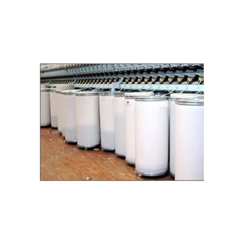 Cylindrical plastic container for the textile industry