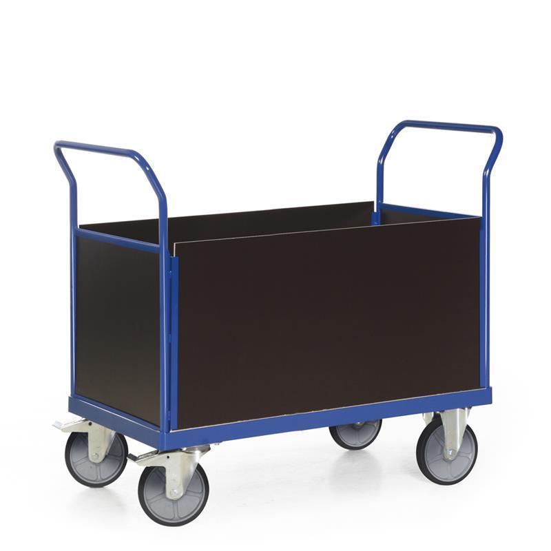Dostavni ploski voziček za predmete
