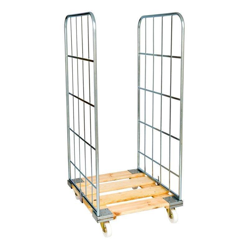 Delivery trolley made of wire mesh