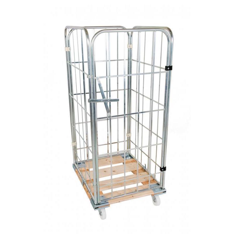 Mesh container trolley for delivery