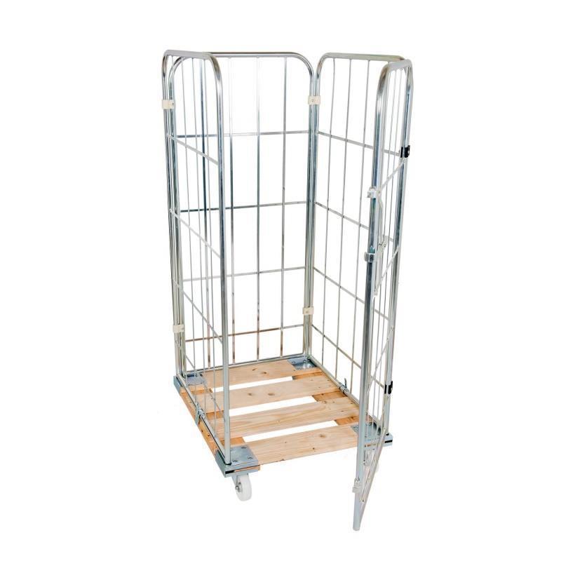 Mesh container trolley for delivery