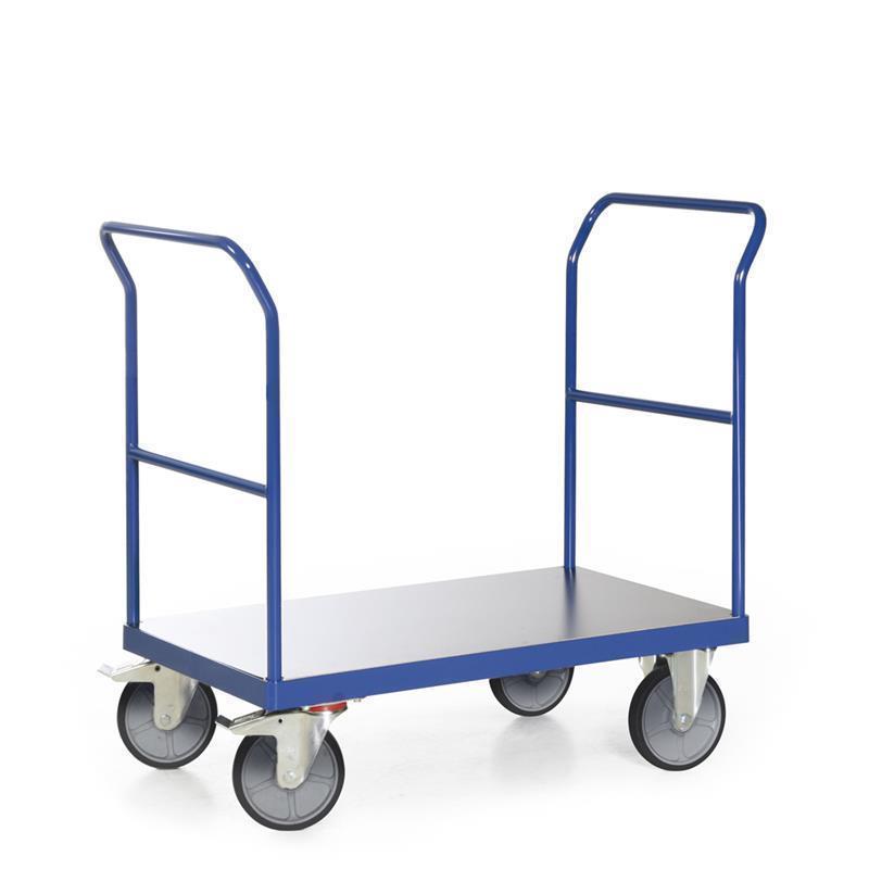 Single-level cart for loading machines