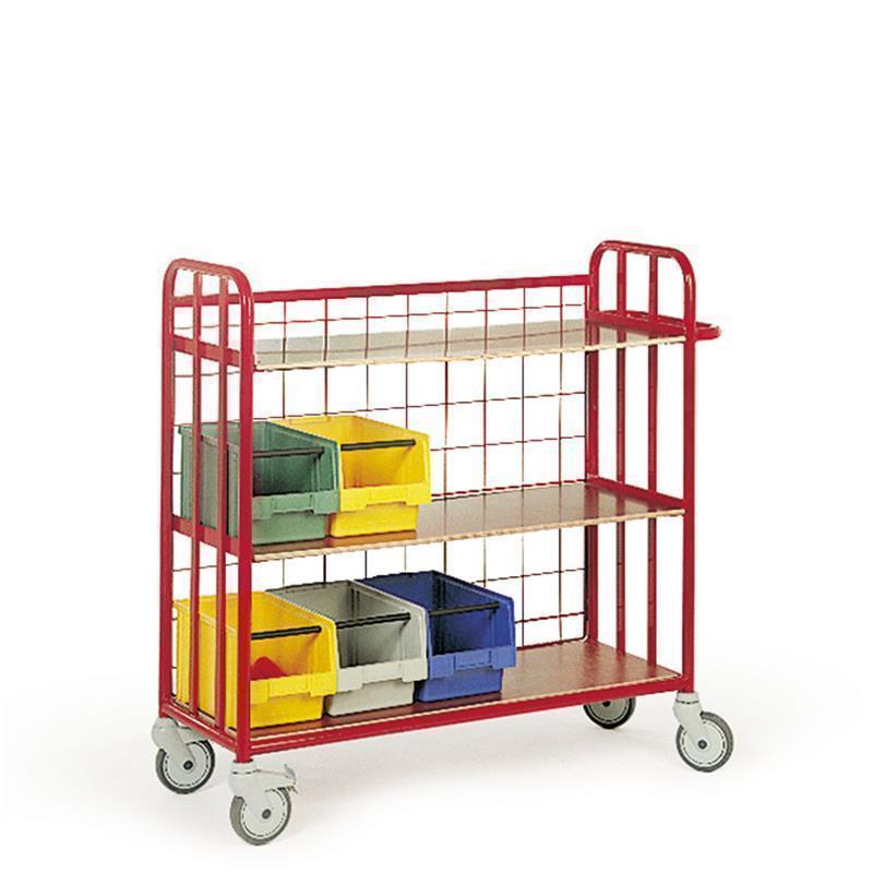 Flexible shelving cart for packages