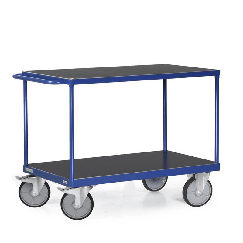 Flexible table cart for packages