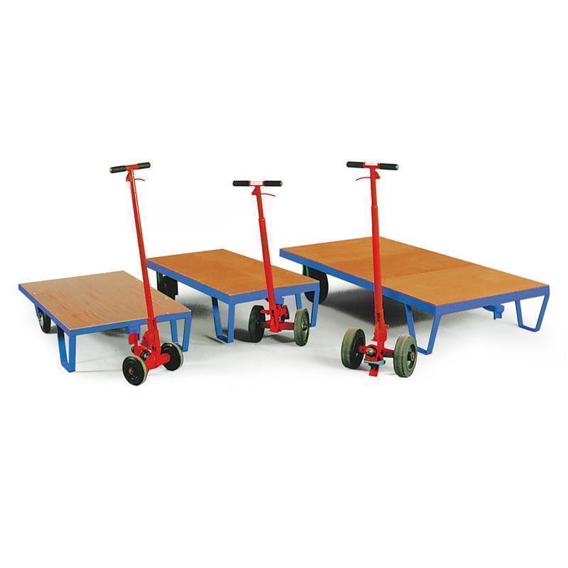 Smaller towing trailer for fast movement