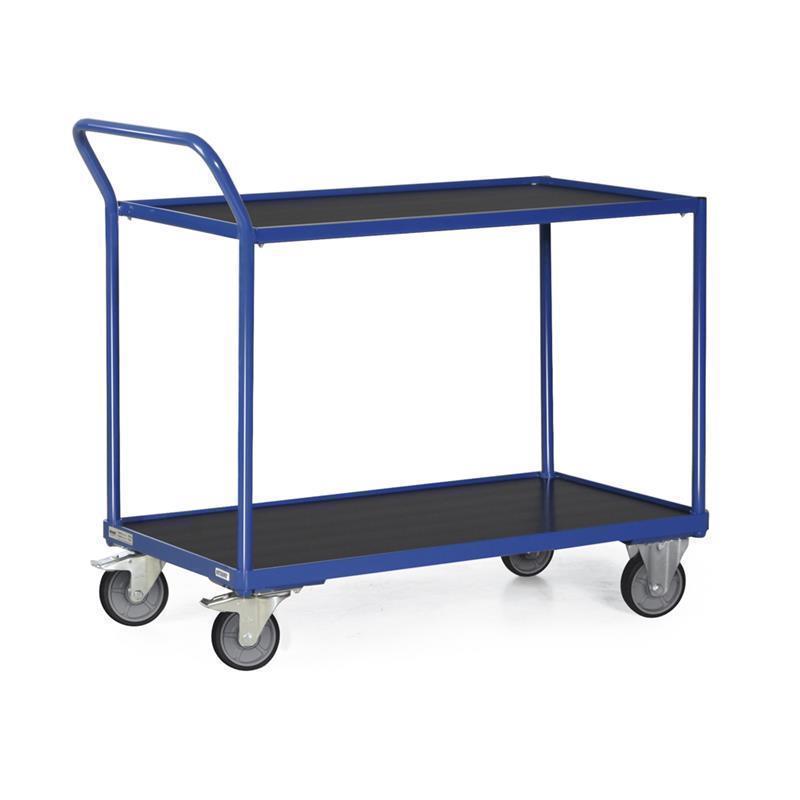 Level trolley for heavy loads