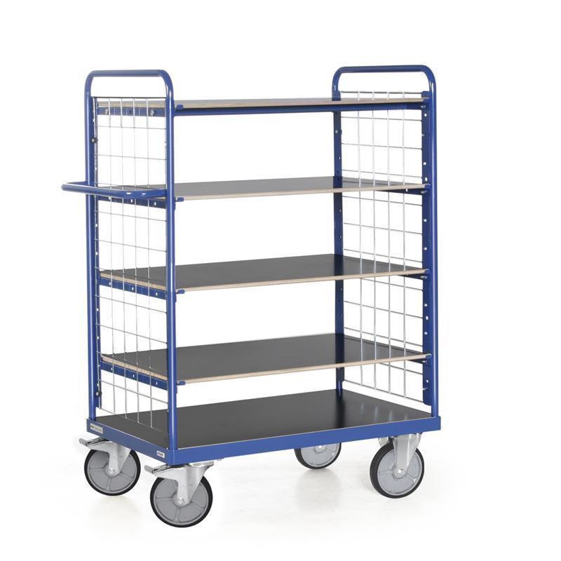 Supply cart with mesh sides