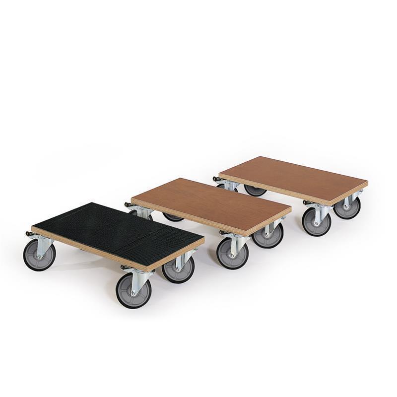 Board on wheels for tool delivery